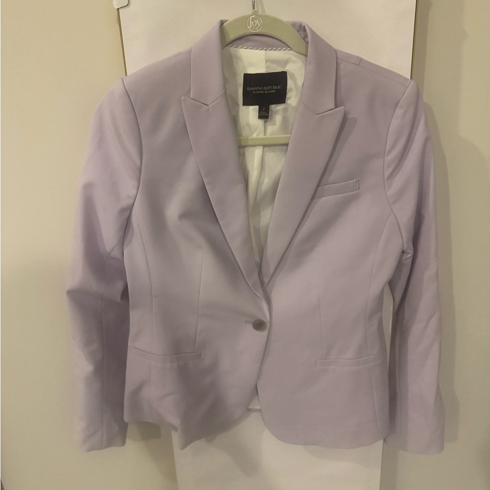 Banana Republic Soft Lavender Blazer